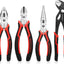 Set 4 Pzas Alicates Lineman Diagonales Punta Aguja