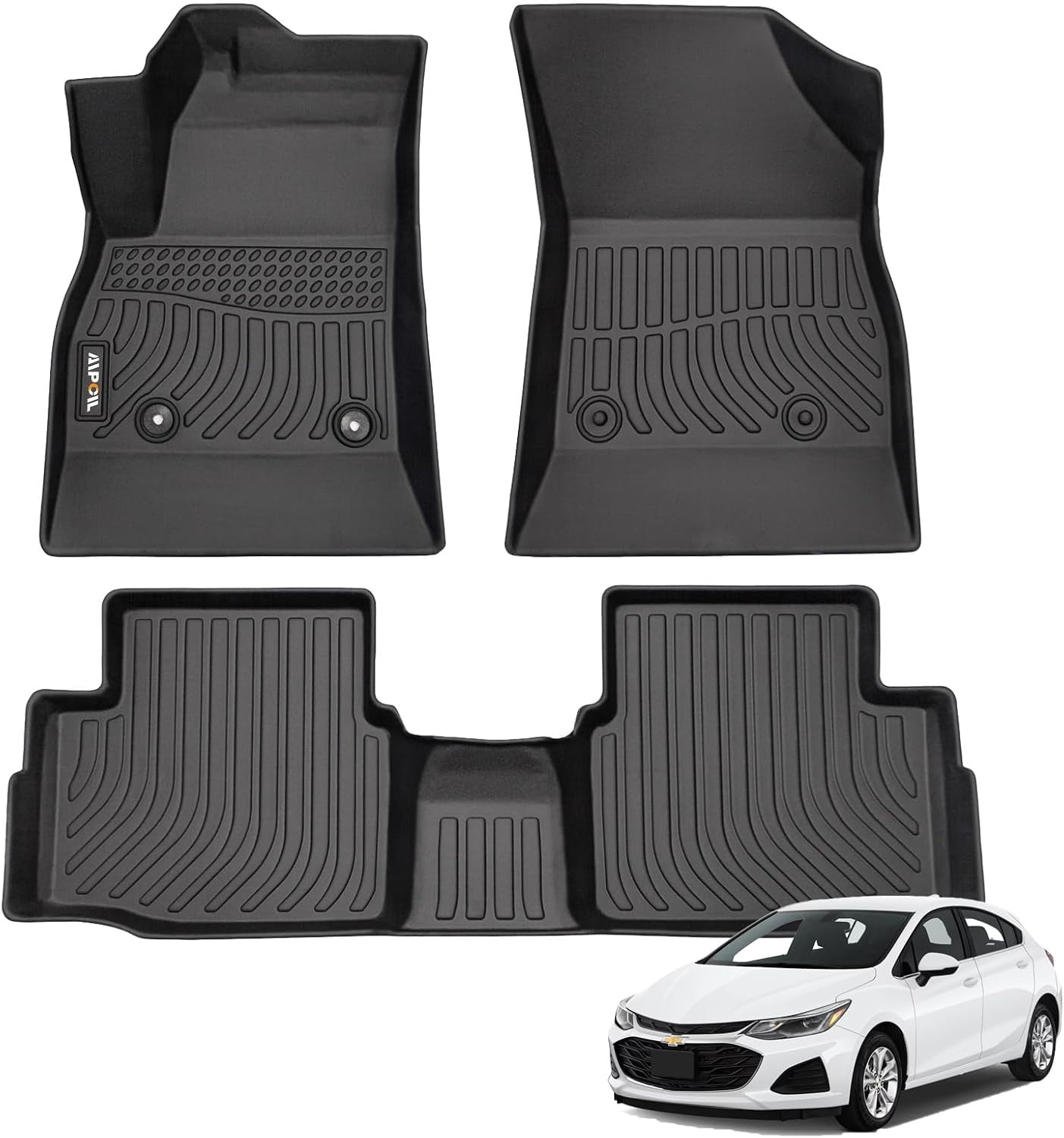Alfombrillas Chevy Cruze 16-19 TPE negro set completo