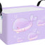 Cesta rectangular para ropa sucia niños impermeable morado