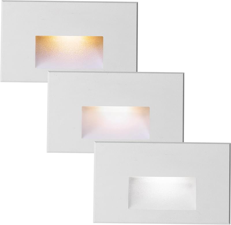 Luces LED escalones 12V 3 colores ajustables IP66 impermeable