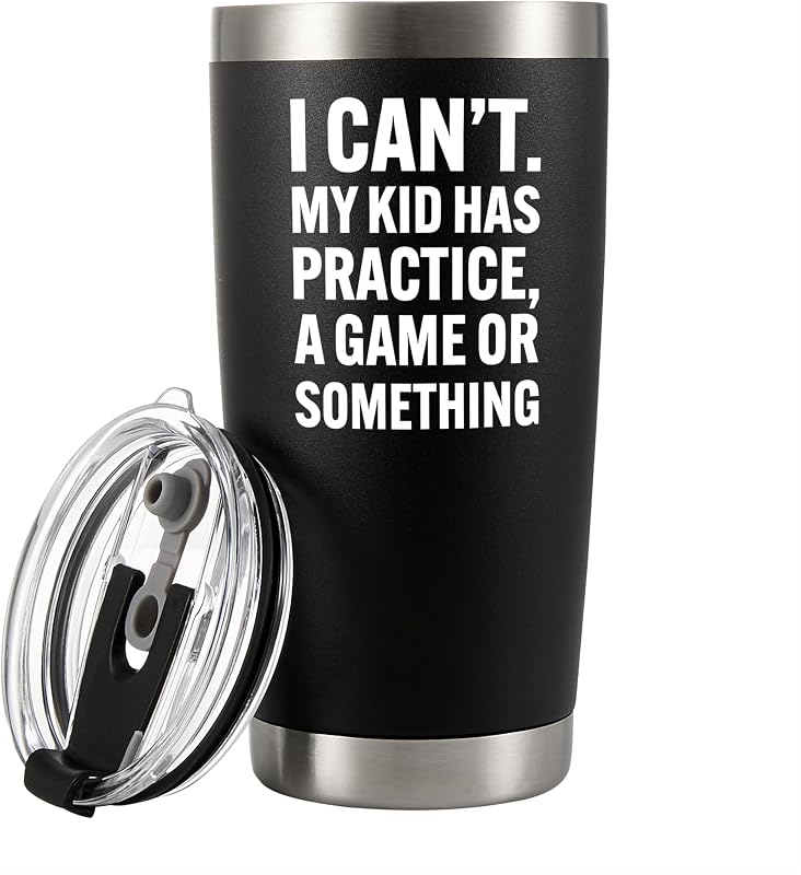 Taza viaje térmica con popote texto inglés 20oz color negro