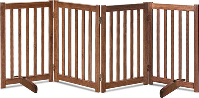 Puerta perros 30pulg 4 paneles madera expandible