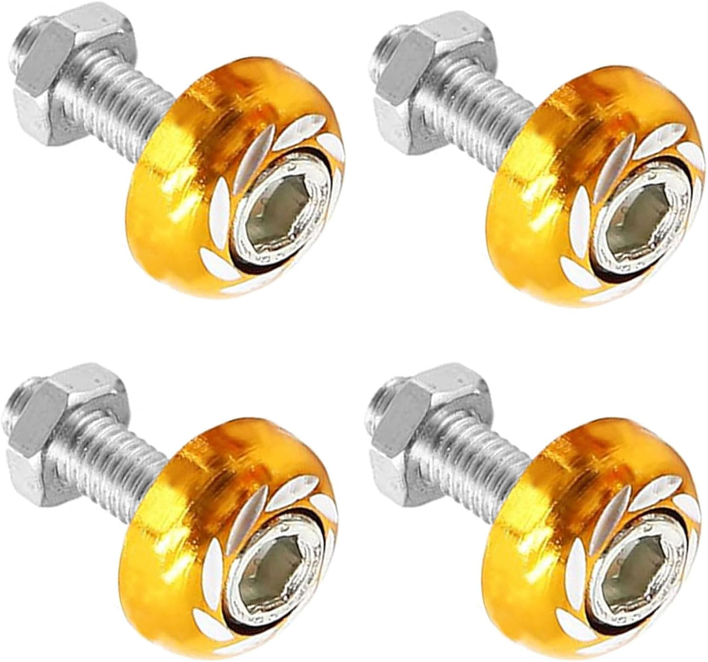 Tornillos matrícula motocicleta M6 aluminio decorativos