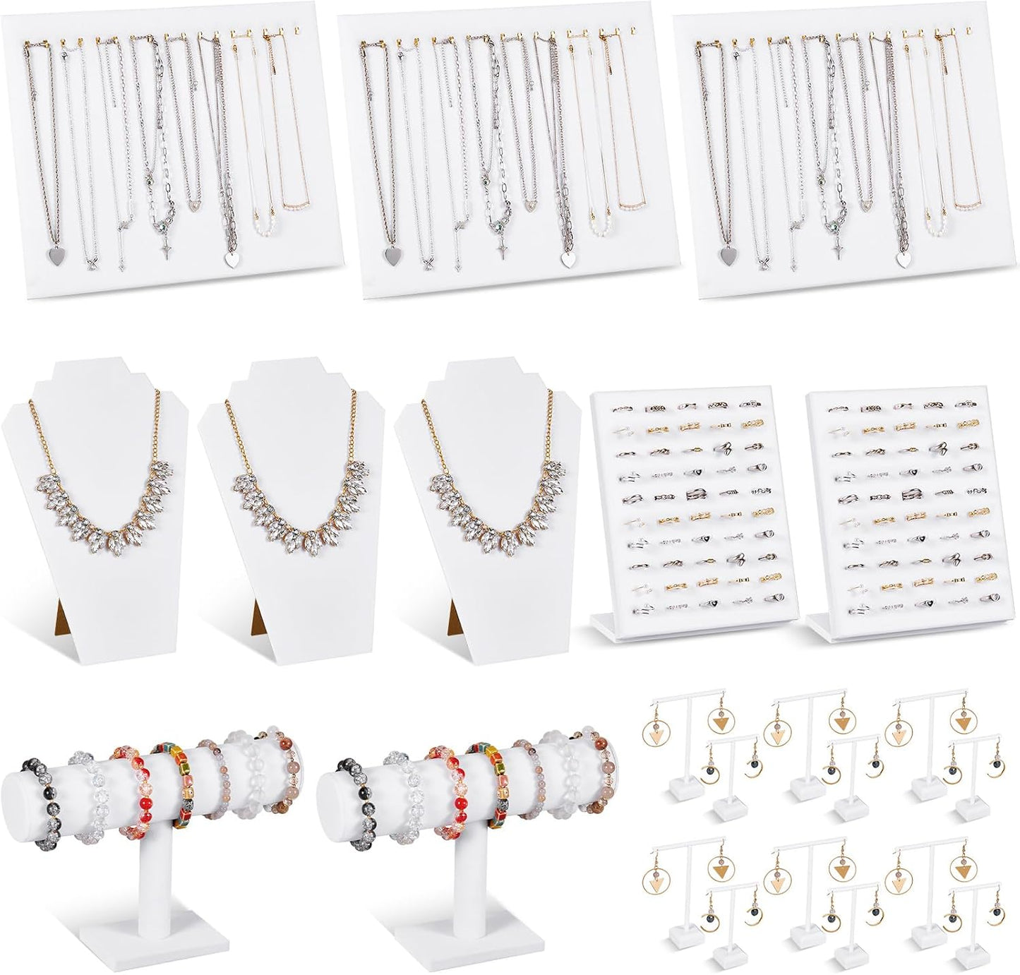 Set 22 Pzas Soporte Joyas Terciopelo