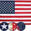 Bandera EE.UU. 3x5ft multiusos con ojales latón