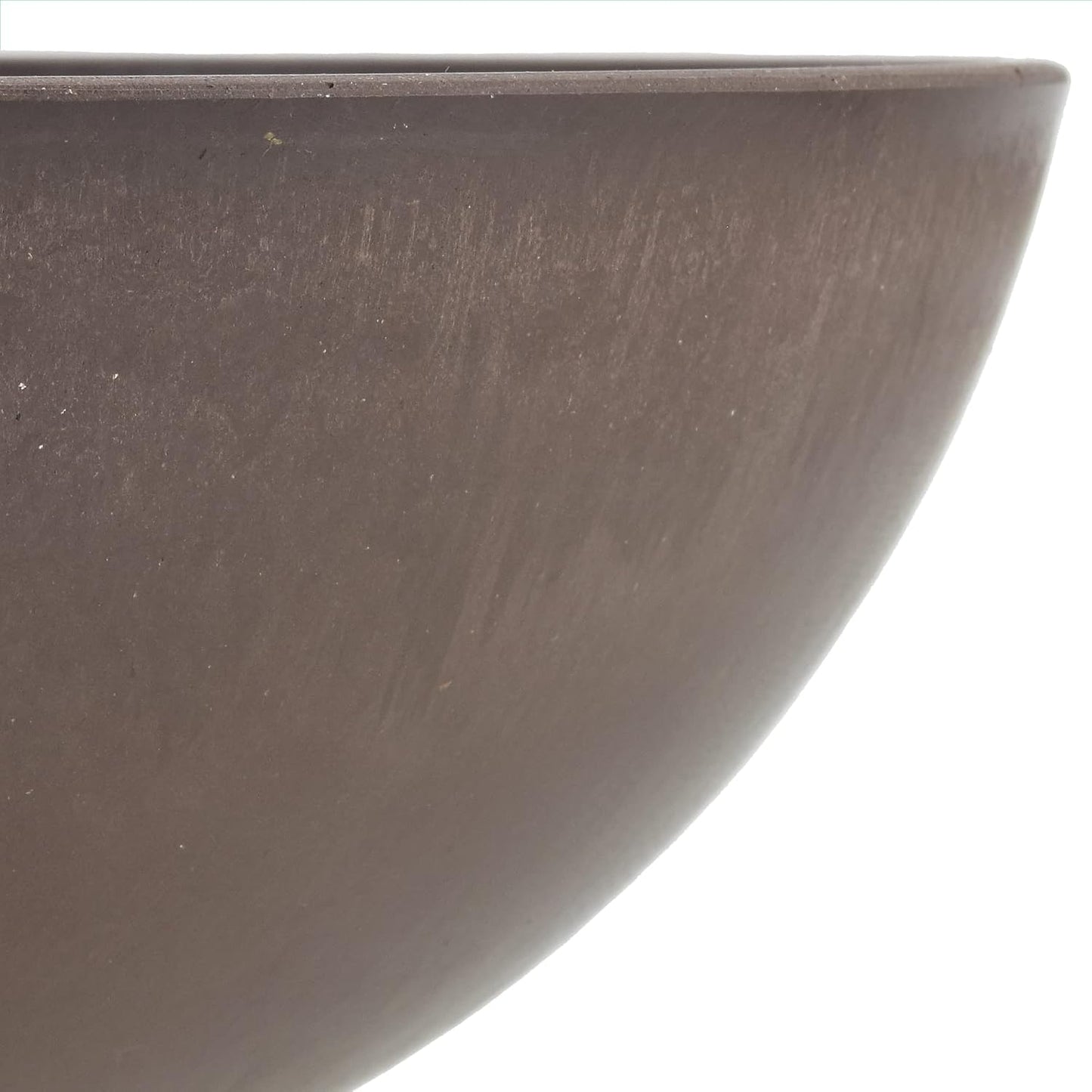 Maceta baja plástico piedra/madera 8pulg para suculentas