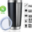 Vaso acero inox 20oz doble pared aislado con tapa