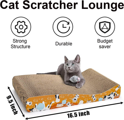 2 Almohadillas rascadoras para gatos tablero reversible