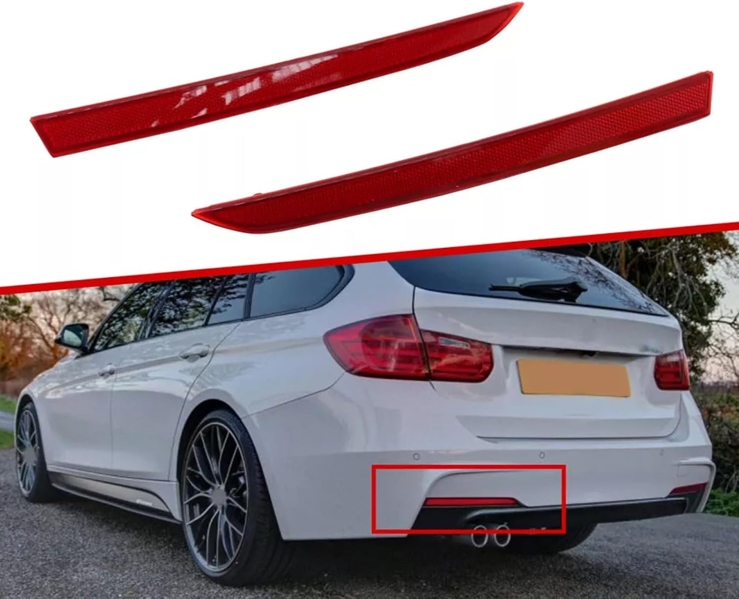 Parachoques trasero BMW Serie 3 F30 F31 M Sport