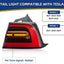 Luz trasera LED 4 pines comp Tesla Model 3 2020-24