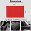 Envoltura gamuza roja autoadhesiva 16x59" interior coche