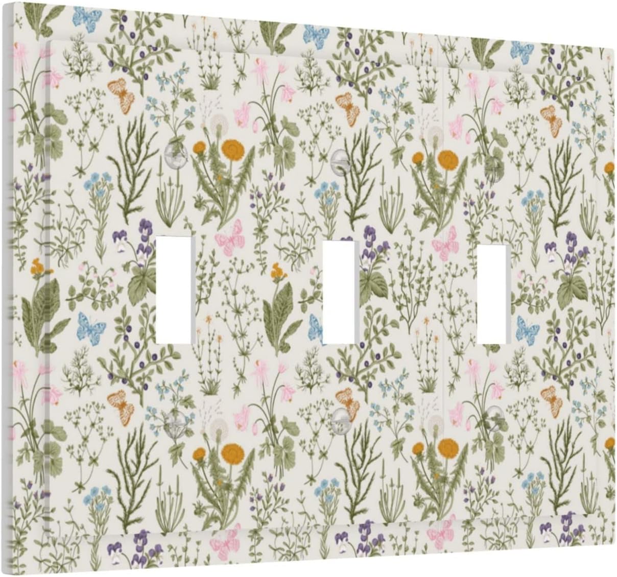 Placa pared decorativa 3 segmentos para plantas cocina baño