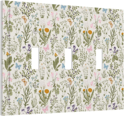 Placa pared decorativa 3 segmentos para plantas cocina baño