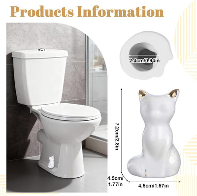2 Fundas Pernos Inodoro Cerámica Fácil Instalación Blanco