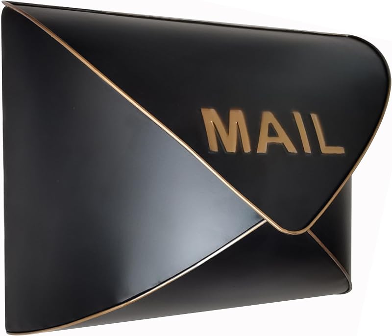 Buzón de metal para exteriores de sobre