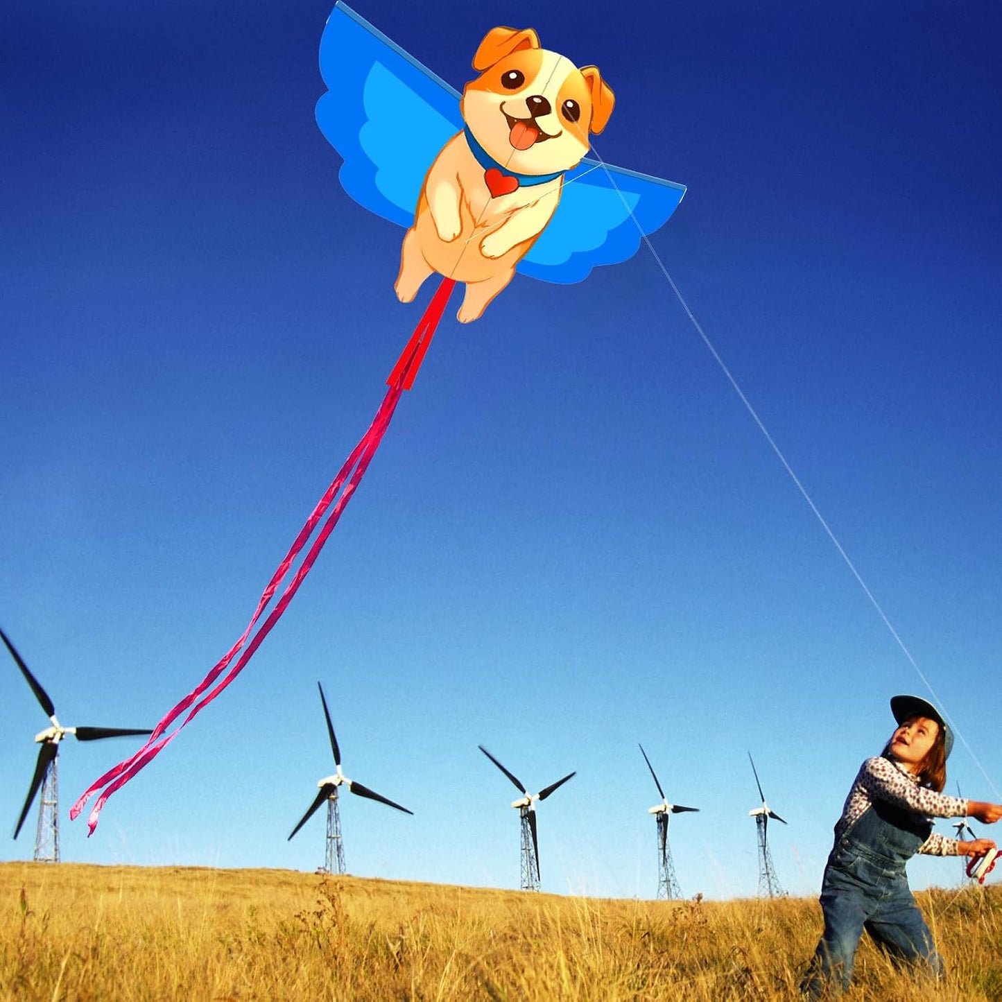 Cometa diseño lindo para niños y adultos fácil de llevar