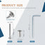 10 Pzas Tornillo M6 x 2.36pulg Hex con Llave Allen para Muebles