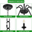 Candelabro hierro negro 6 luces diseño clásico brazo S