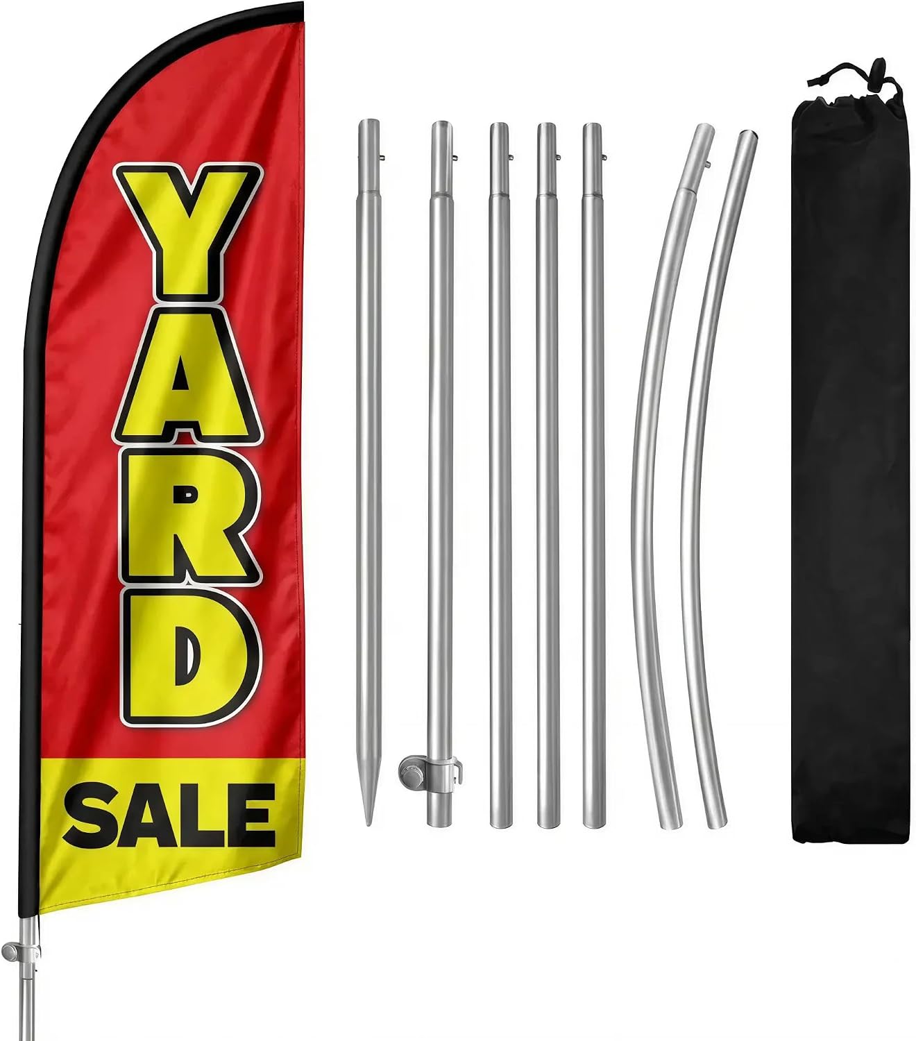 Kit bandera 8ft con poste y punta tierra para venta garage