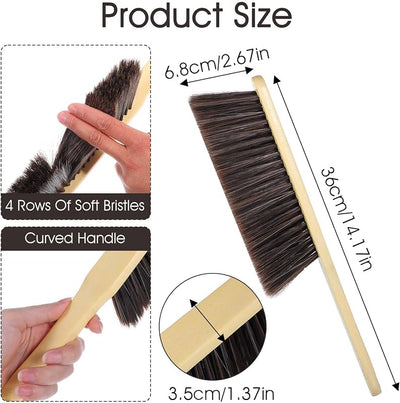 8 Cepillos Escoba Mano Madera Cerdas Suaves