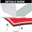 Letrero plástico impermeable patio 16" rojo