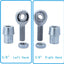 Kit juntas Heim 5/8" cromoly para dirección y suspensión
