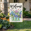 Bandera primavera jardín 12x18pulg arpillera decoración patio