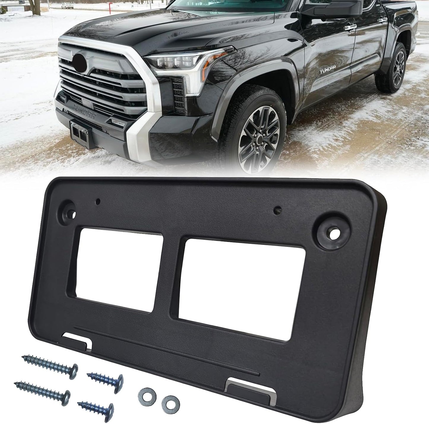 Soporte marco matrícula frontal negro Toyota Tundra 22-25
