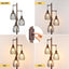 Lámpara pie industrial con bombillas LED Edison