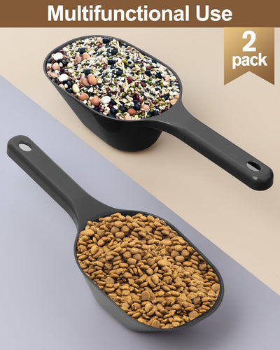 2 Tazas Medidoras Alimentos Mascotas 1 y 1/2 Taza Plástico
