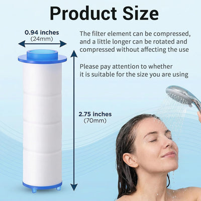10 Filtros Cabezal Ducha Agua Dura Cartucho Algodón PP