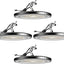 Luz LED UFO 200W 5000K para granero set 4