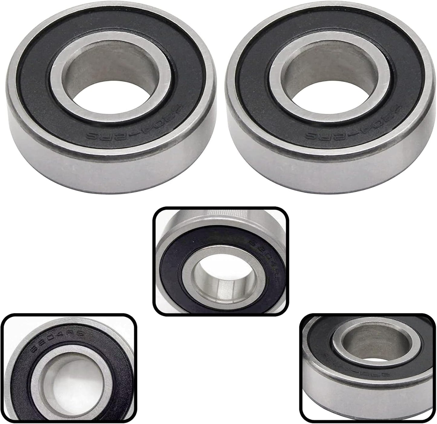 2 Rodamientos 6204-2rs para Cub Cadet 741