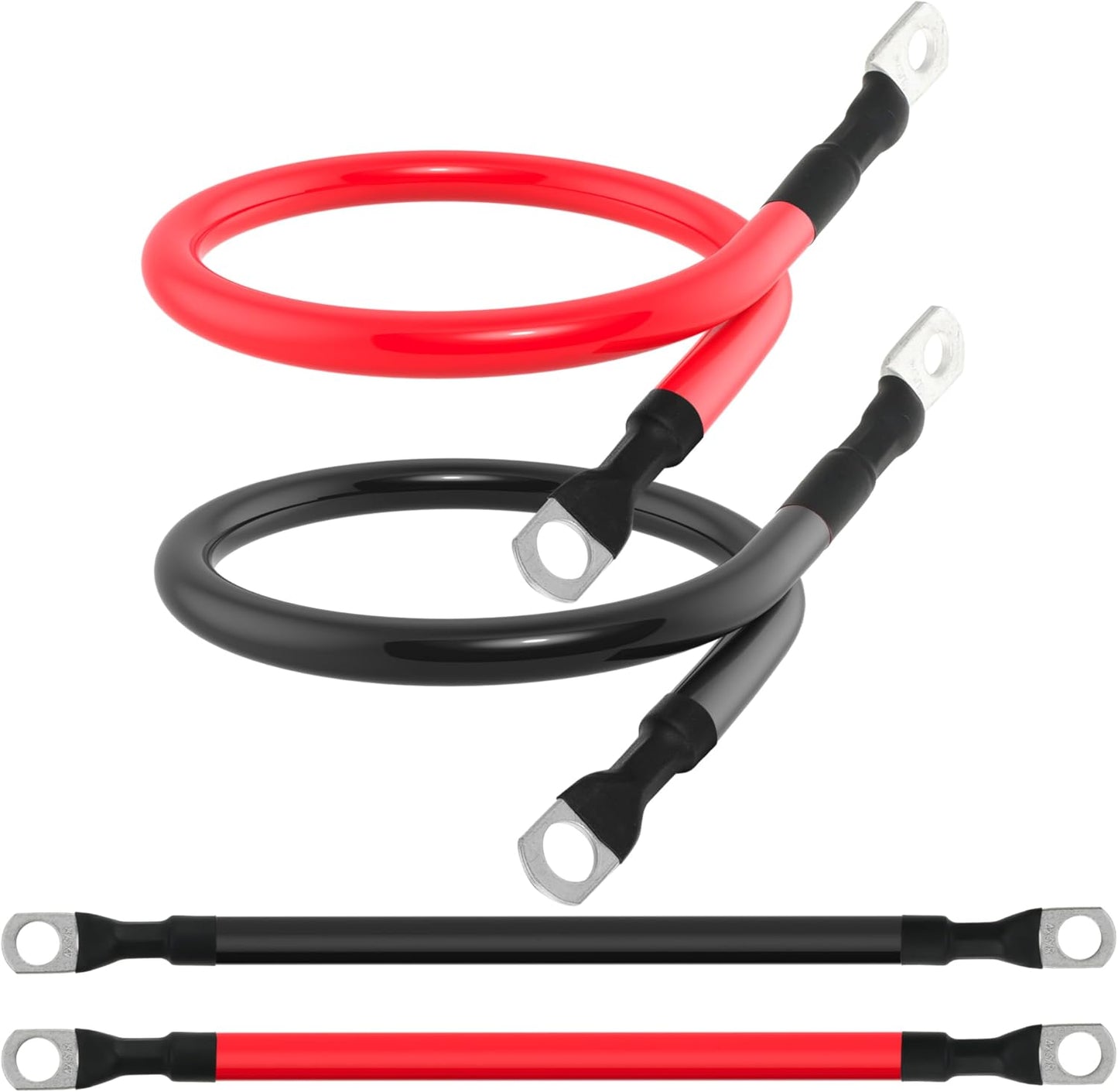 Cable batería 4 AWG 3/8" para solar caravanas 1-2 pies