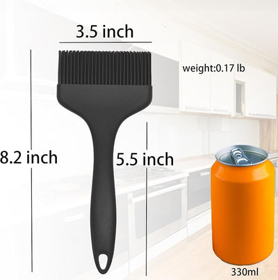 2 Pzas Cepillos Silicona para Barbacoa Teppanyaki Negro