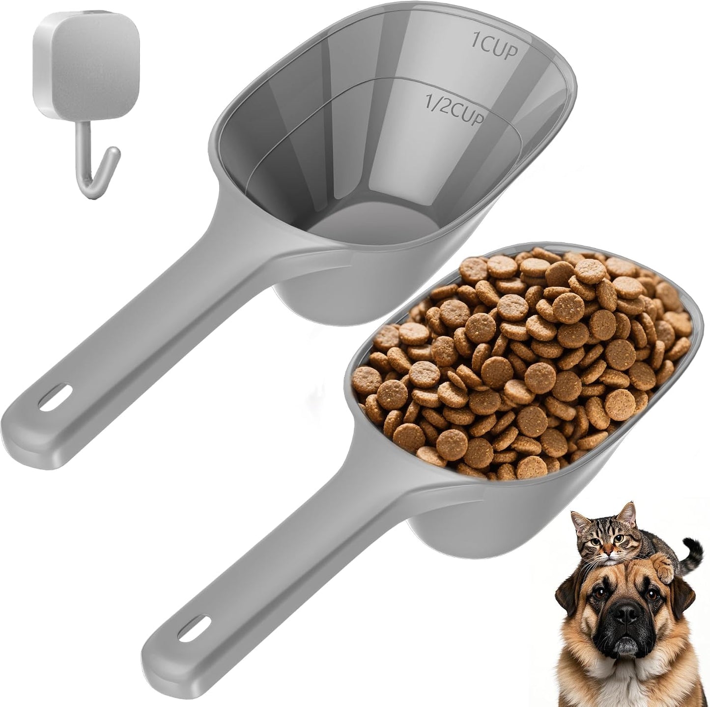 Cuchara para perros y gatos con medidas 2uds