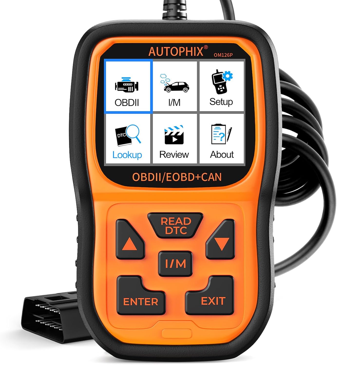 Escáner OBD2 OM126P diagnóstico automotriz