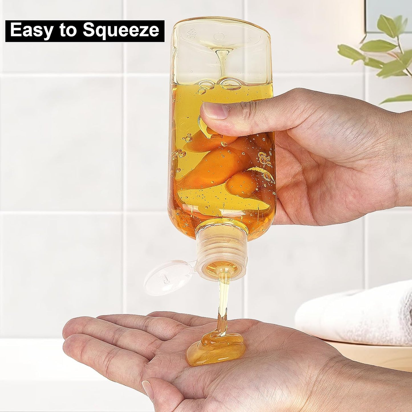 5 Pzas Botellas Viaje 7.7oz Plástico A prueba de Fugas