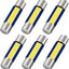 6 Bombillas LED Festoon 6614F 9-SMD 6000K para auto