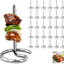 30 Pzas Pinchos Acero Inox Redondos para Barbacoa y Freidora