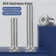 Tornillos hex m8 1.18pulg acero inox 304 para muebles