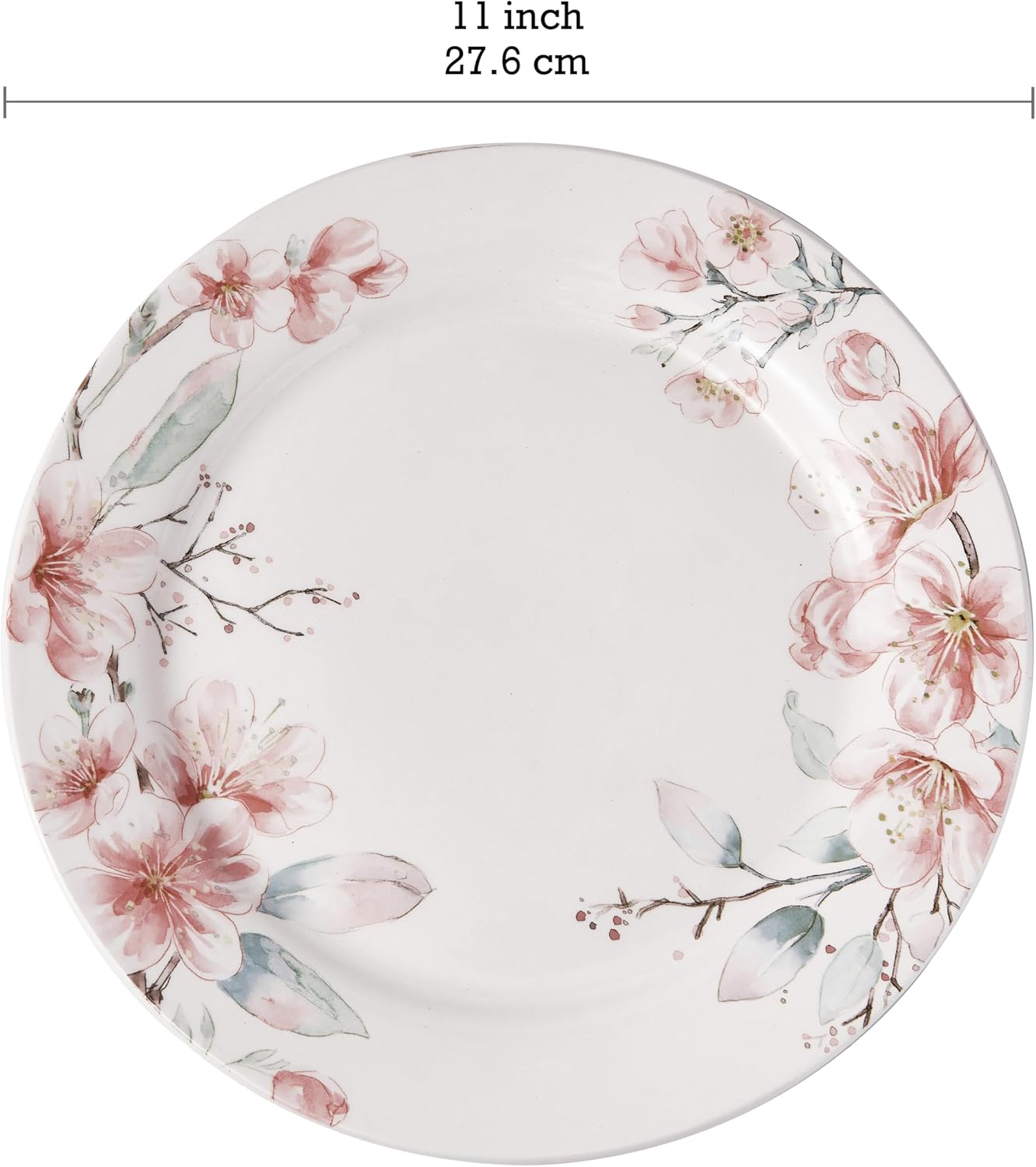 Set 4 Platos Cerámica 11pulg para Pasta Bistec Elegantes