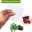 Macetas transparentes 5pulg 30pzas con drenaje para plantas