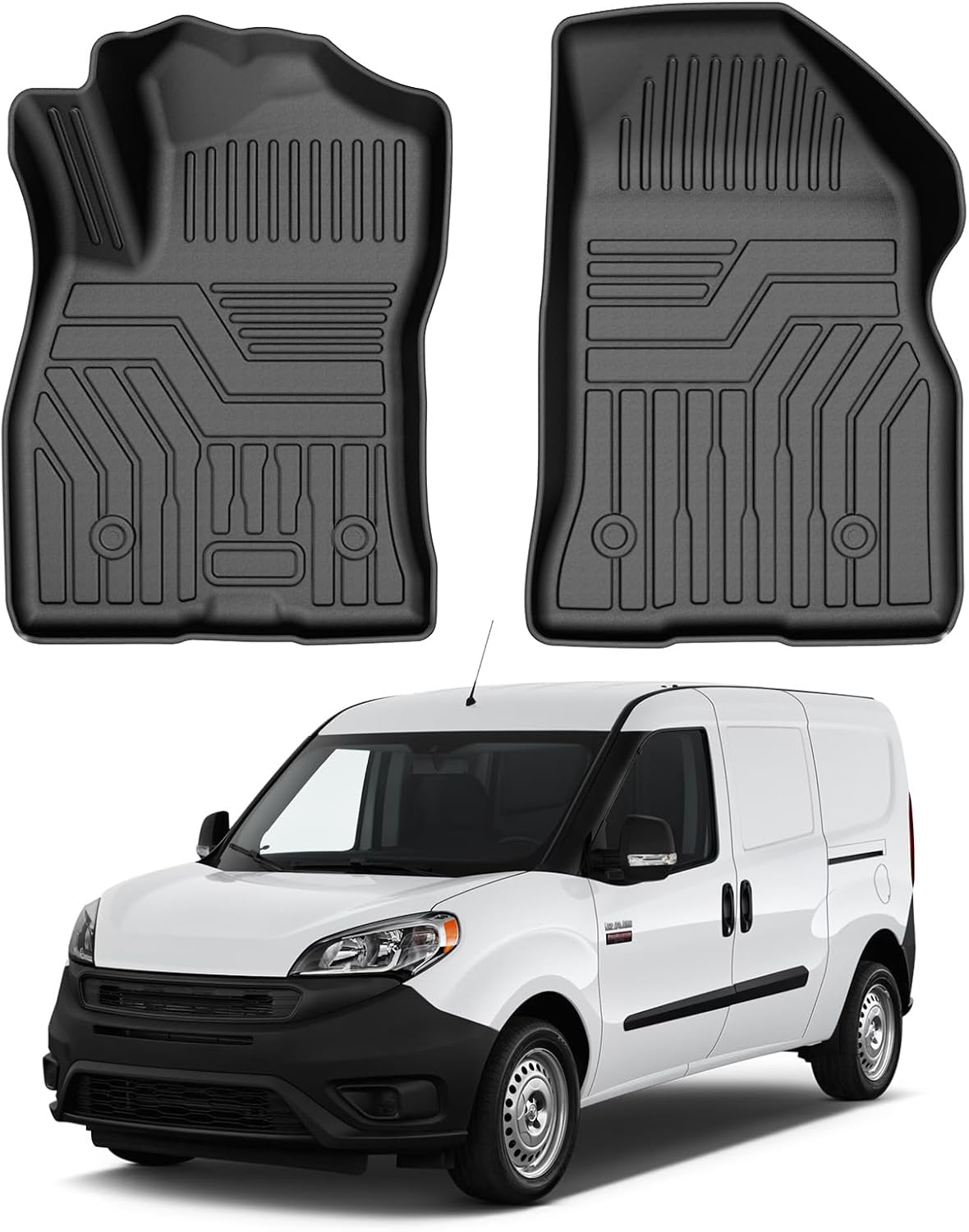 Alfombrillas TPE Ram ProMaster City 2015-22 negras 2 pzas