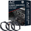 Anillos perilla climática Toyota Tacoma 2016-23 pack 3 negro