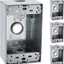 Caja eléctrica exterior 1 banda 3 agujeros 1/2pulg cert UL set 4