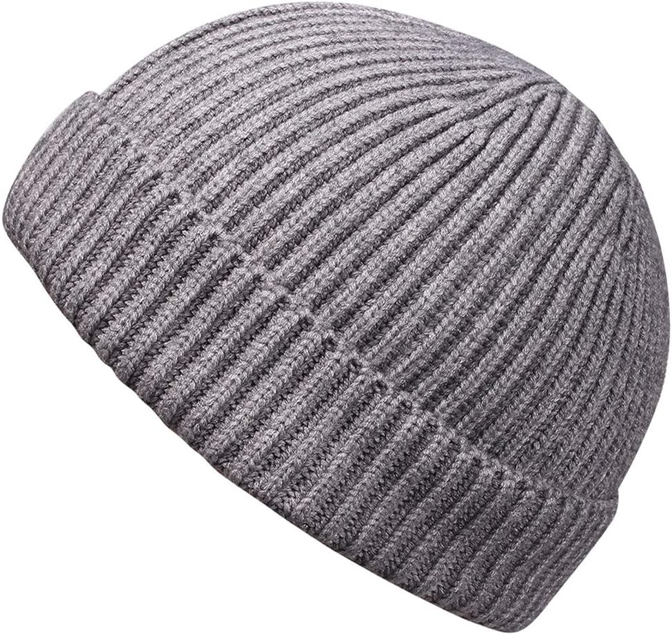 Gorro punto puño corto para hombre mujer cálido