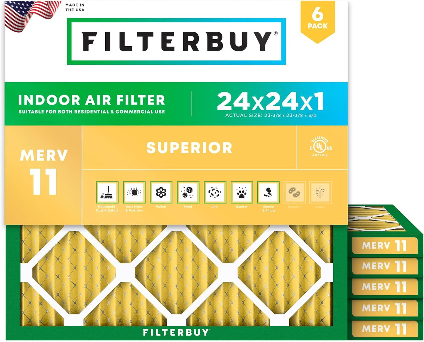 Filtros aire AFB MERV 11 pack 6