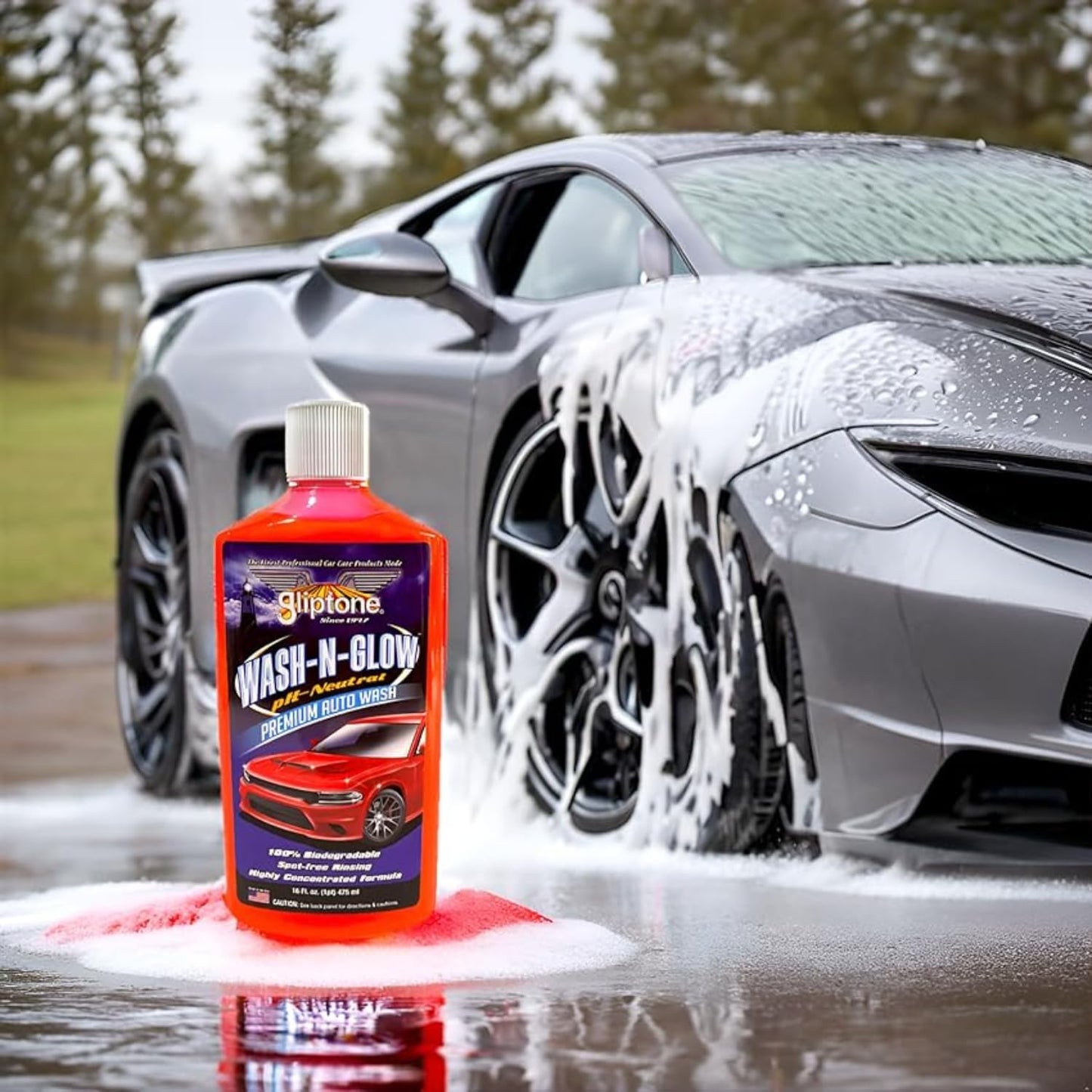 Jabón lavado auto 16oz pH neutro brillo potenciador