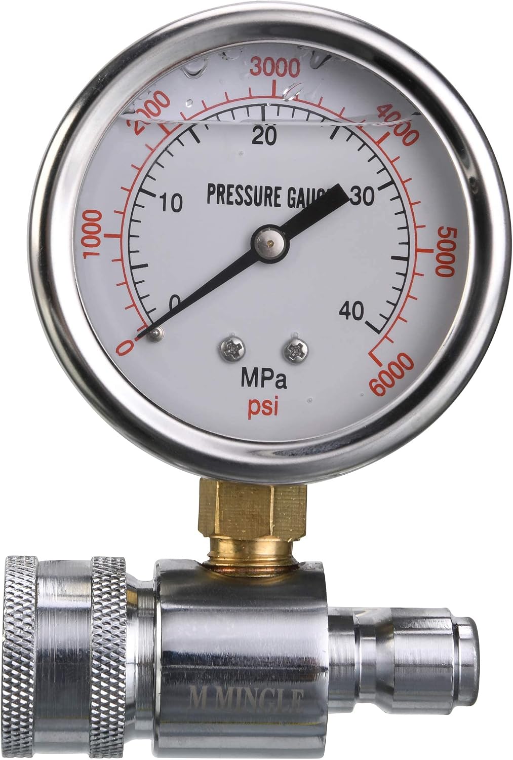 Kit manómetro lavadora presión 3/8" 6000PSI
